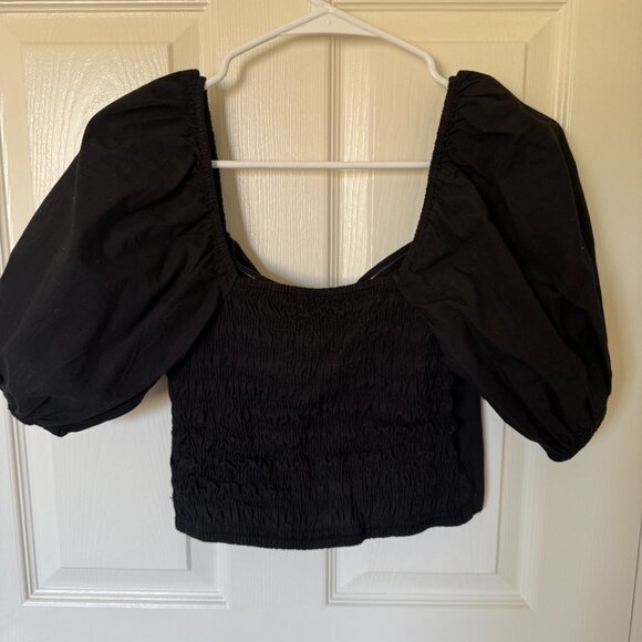 Crop Puff Sleeve Top - Picture 4 of 4